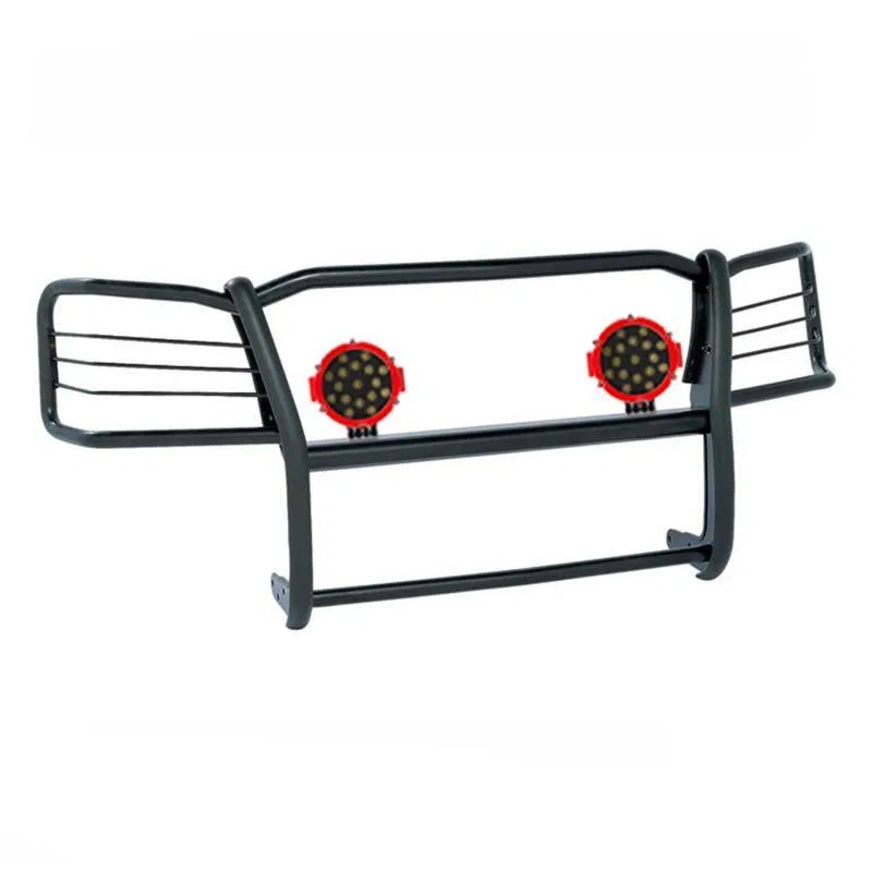 17GV02MA-PLR – BLACK HORSE Grille Guard, 3-Piece Modular Powder Coated Black Steel Modular 1-1/2 Inch Diameter With B...
